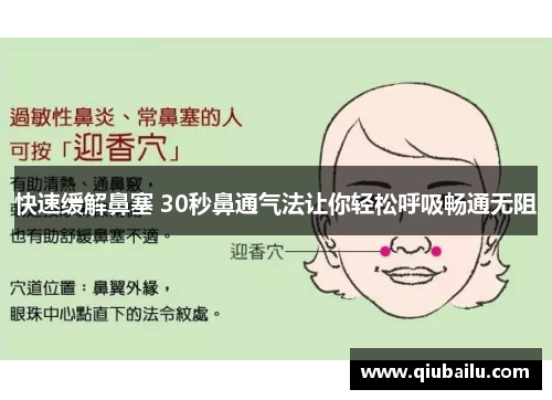 快速缓解鼻塞 30秒鼻通气法让你轻松呼吸畅通无阻